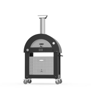 Alfa Brio gas fired pizza oven in black with base