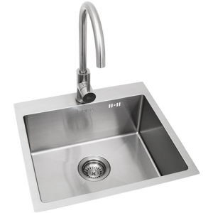 Bull large stainless steel sink and tap