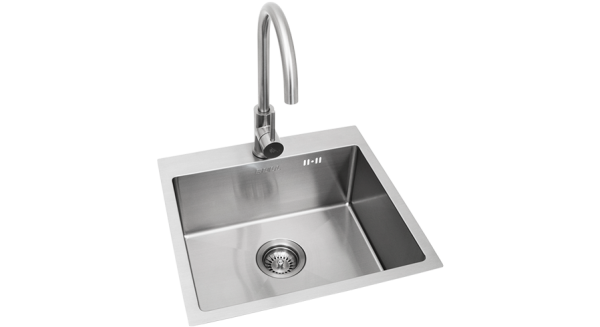 Bull large stainless steel sink and tap