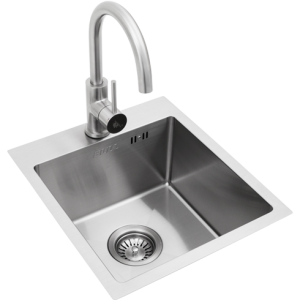 Bull small stainless steel sink and tap