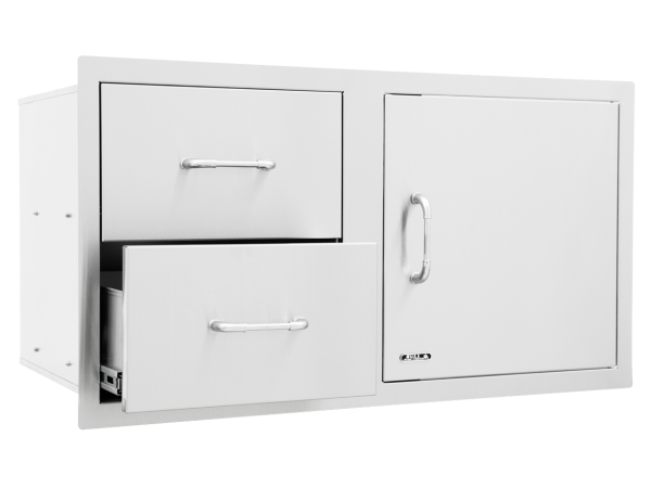 Bull 97cm stainless steel door and drawers