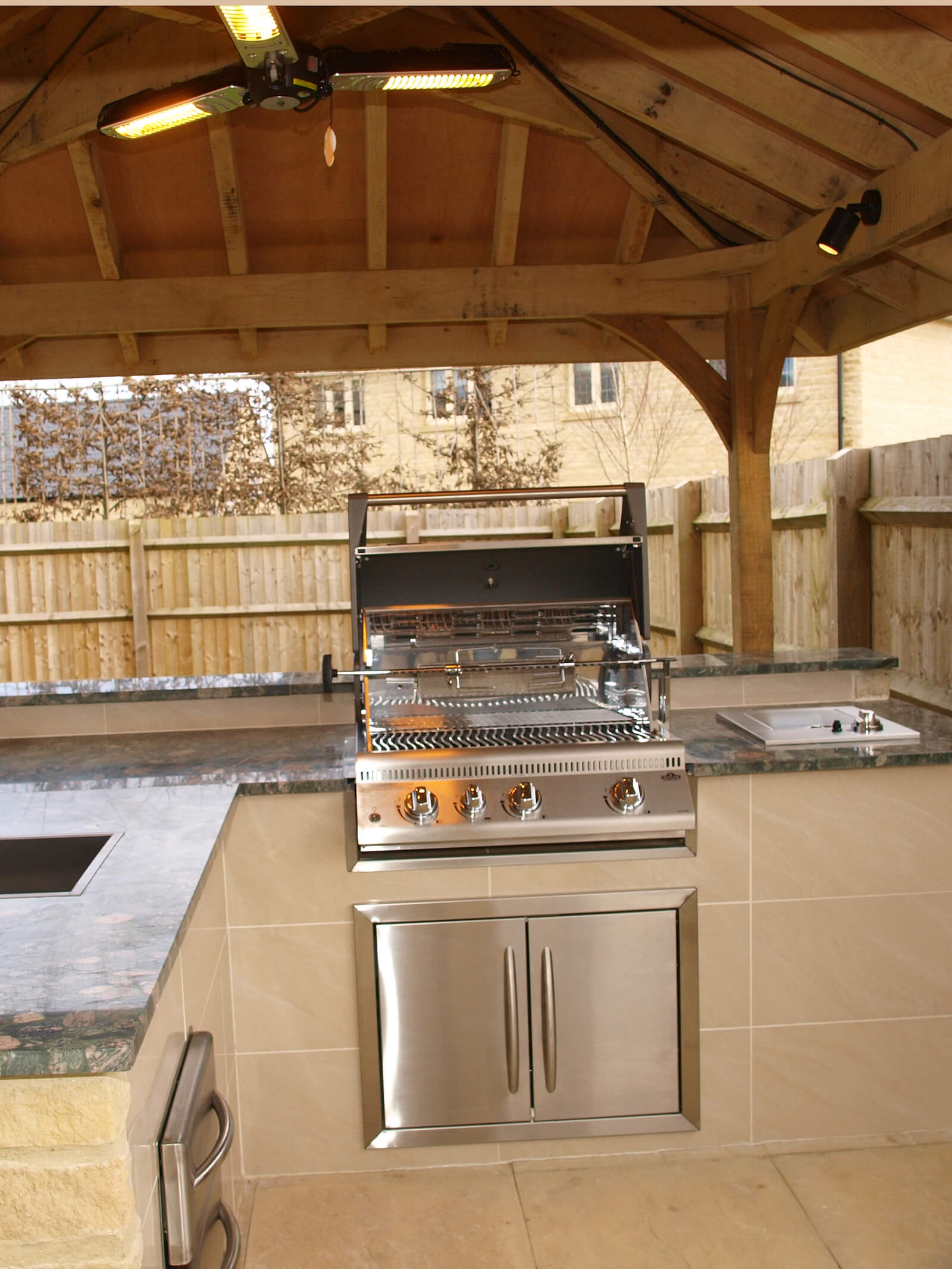 Outdoor kitchen with Napoleon Gourmet Grill
